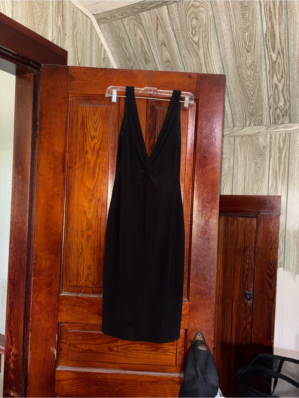 90’s Cache Black V-Neck Mini Dress